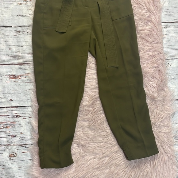 J.Crew Easy tie front straight leg pant 365 crepe moss - Picture 7 of 9